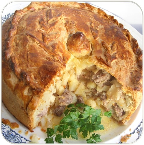 Пирог в аппетитном тесте Картофель+мясо