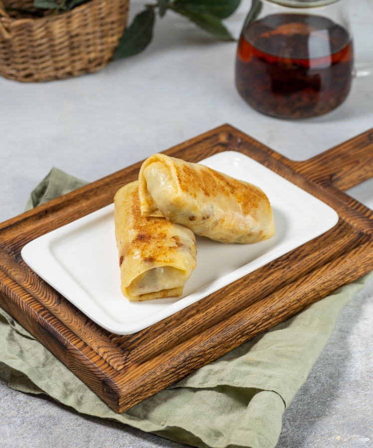 Блинчик  с курицей и грибами