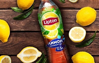 Чай «Липтон чёрный с лимоном» 0.5