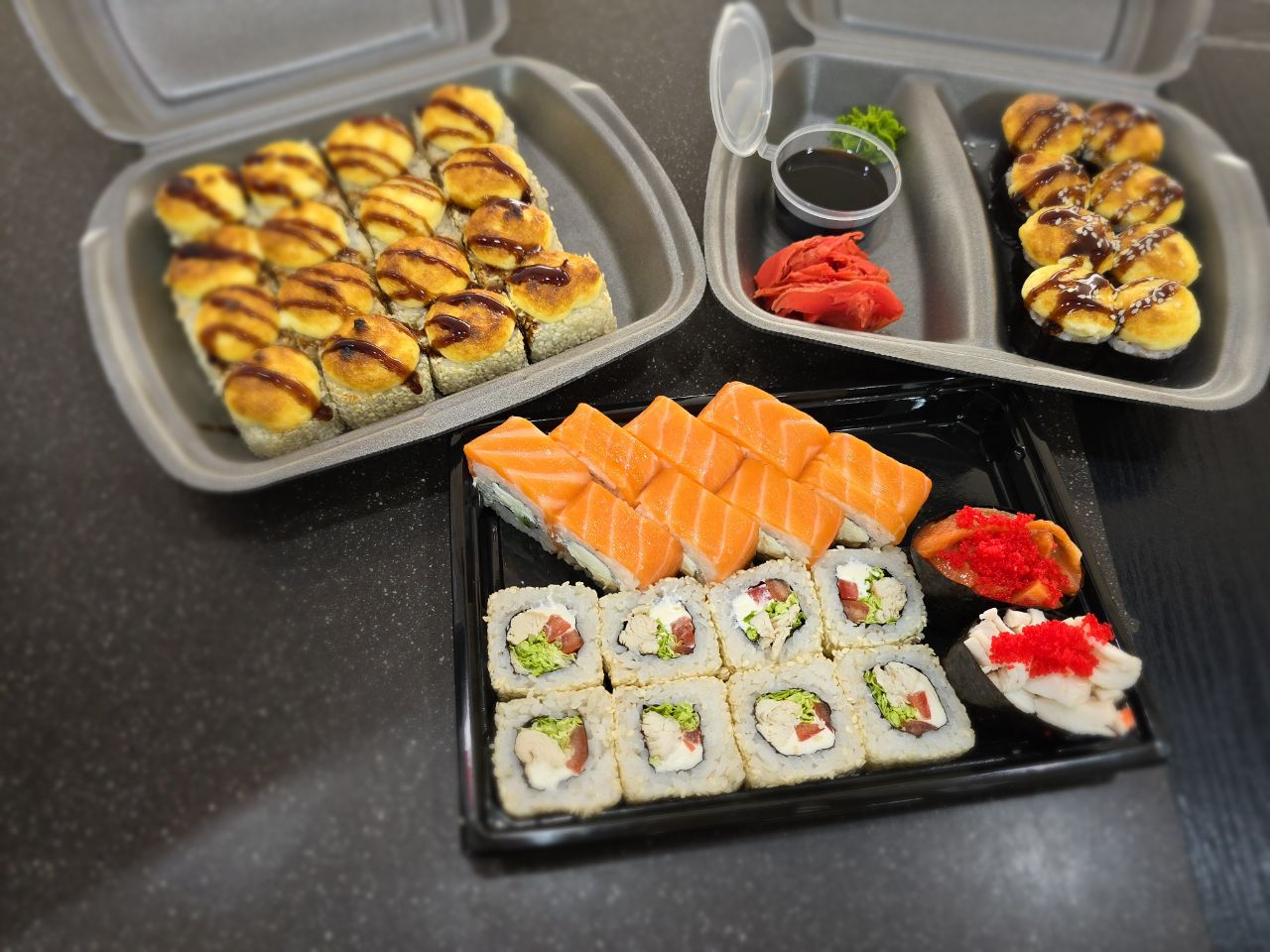 Сет Пьяный Дед Мороз (белый соус)