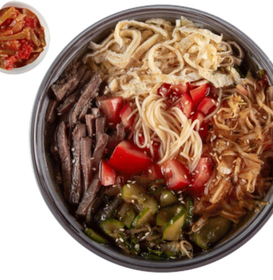 Кукси холодный с курицей (соевый бульон)