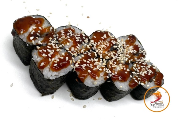 Ролл с угрём