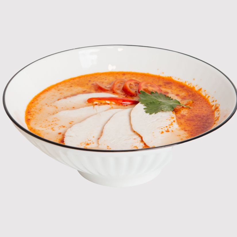 Том Ям с курицей и рисом