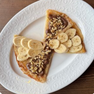 Блинчики с бананом и Нутеллой