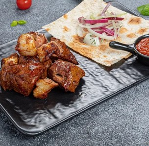 Шашлык из говяжьей печени
