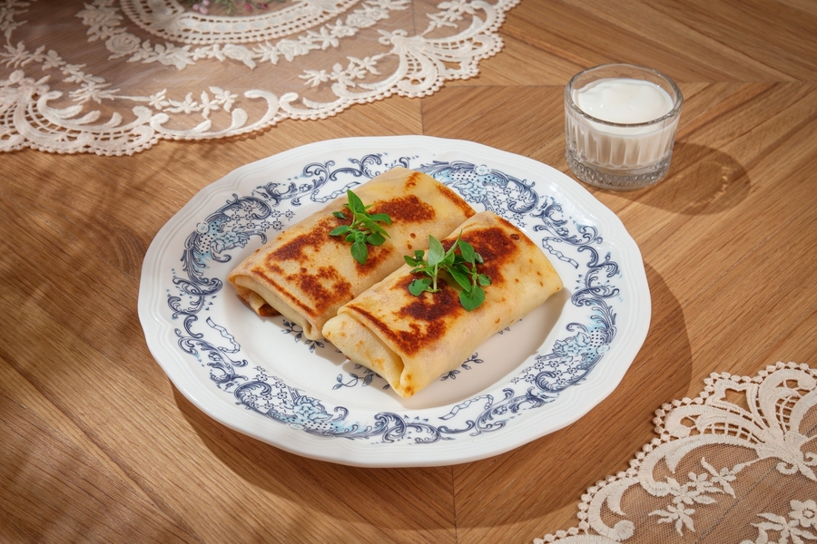 Блинчики с мясом