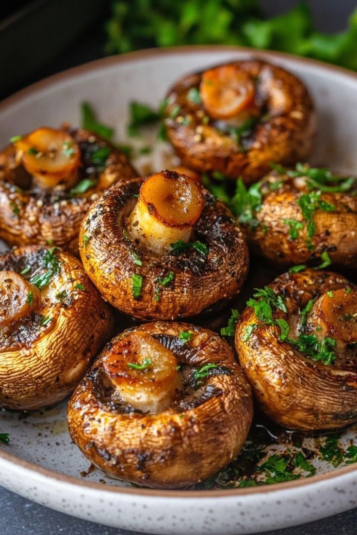 Шампиньоны на углях 