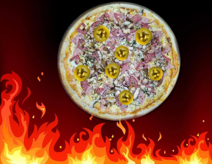 Острая Мясная с халапеньо 40 см