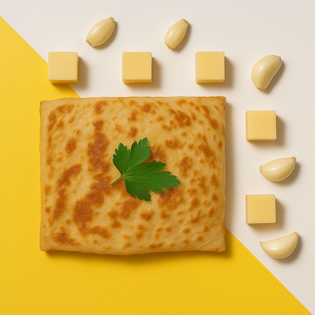 Блинчик сыр с чесноком