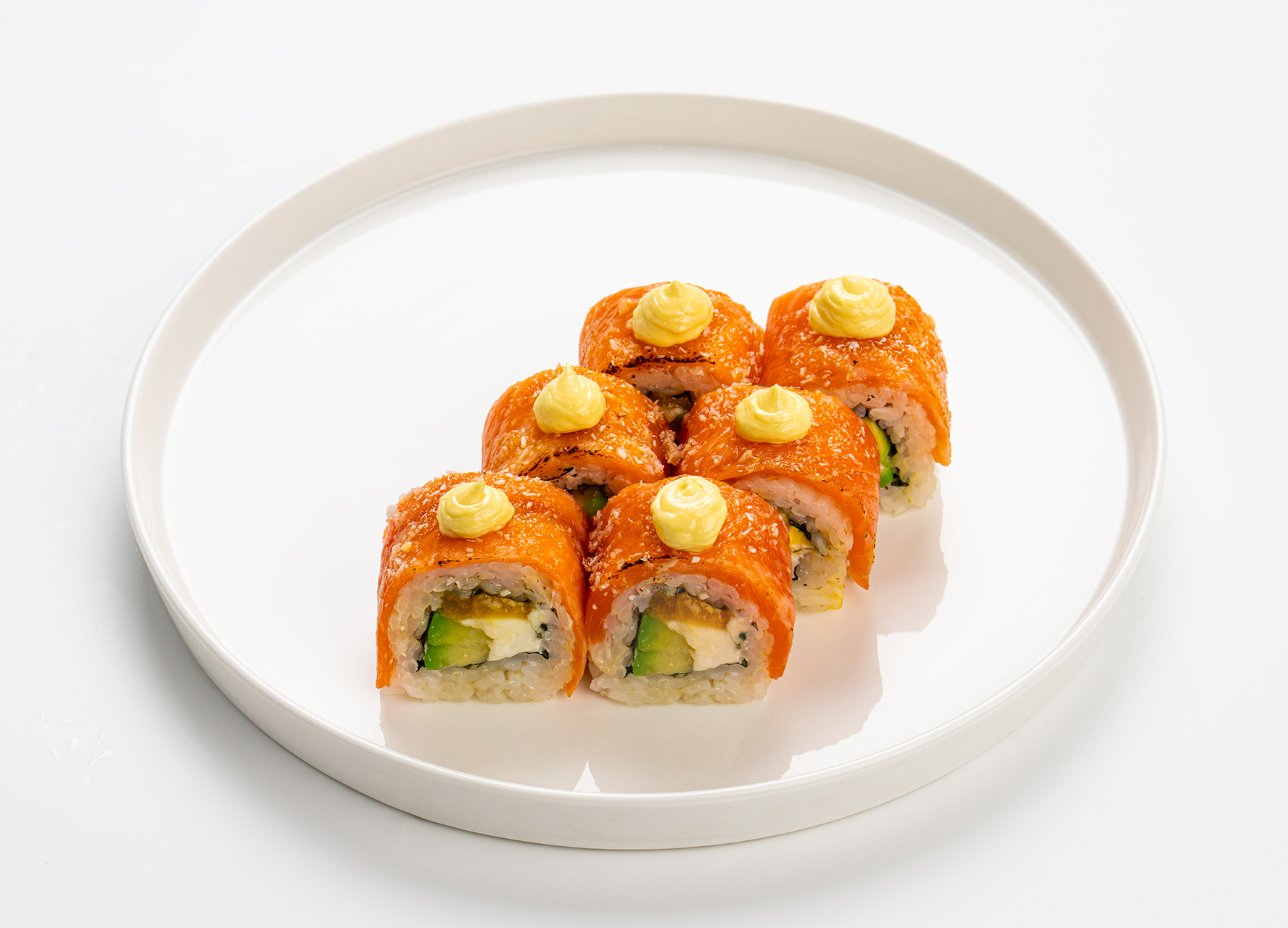 Филадельфия с карамелью и ананасом