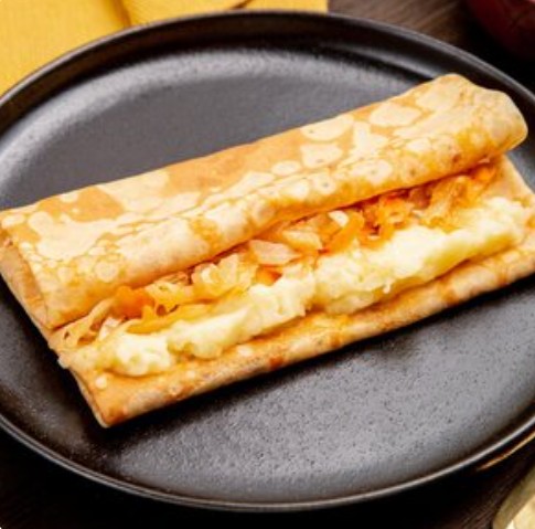 Блин с капустой и картошкой