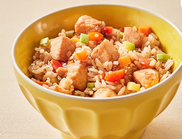 Тяхан с курицей