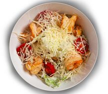 Салат Цезарь с креветками
