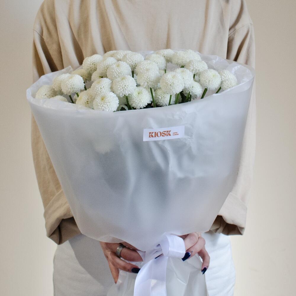 Монобукет из 7 кустовых хризантем