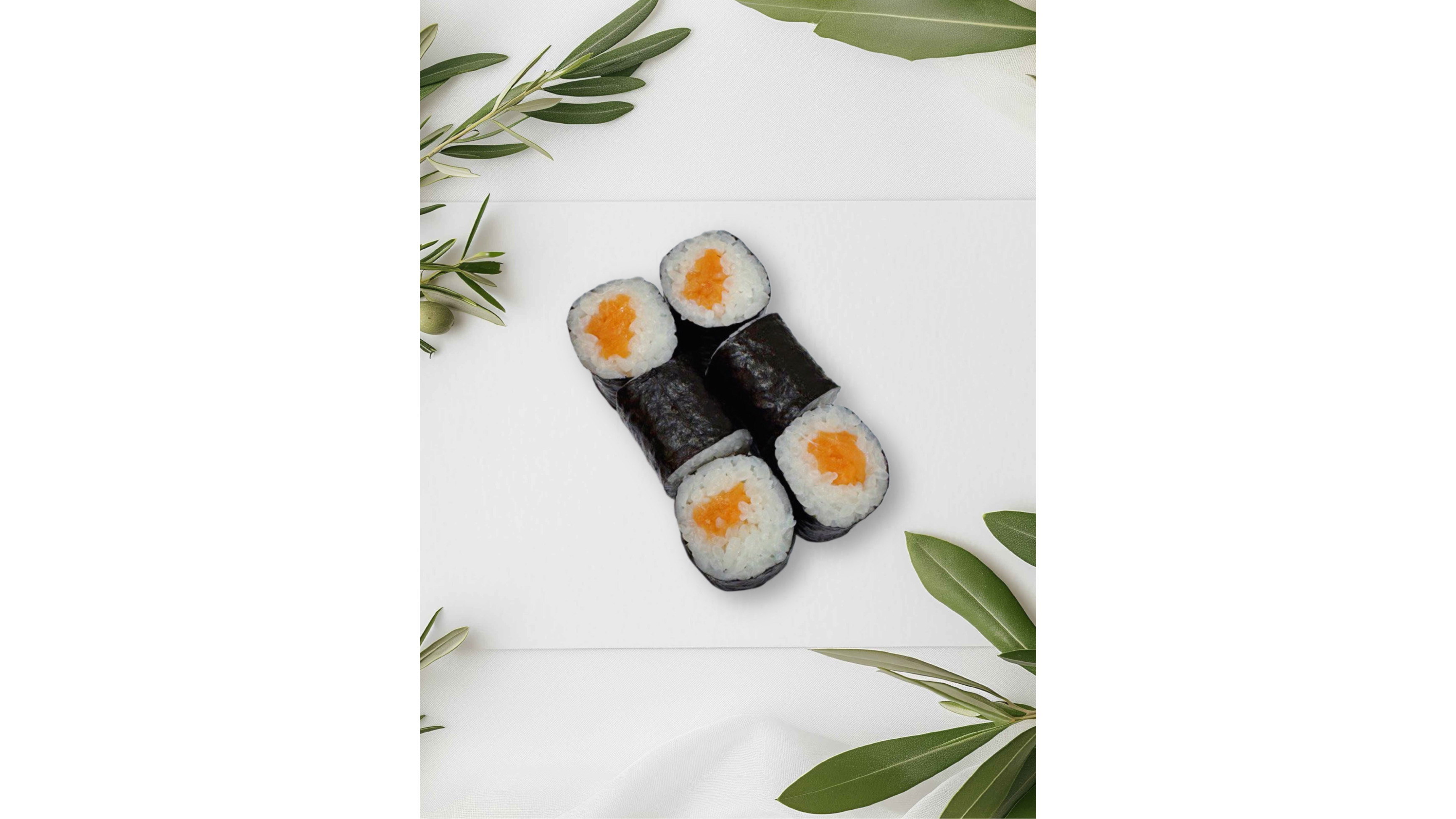 Хосомаки с лососем слабосоленым