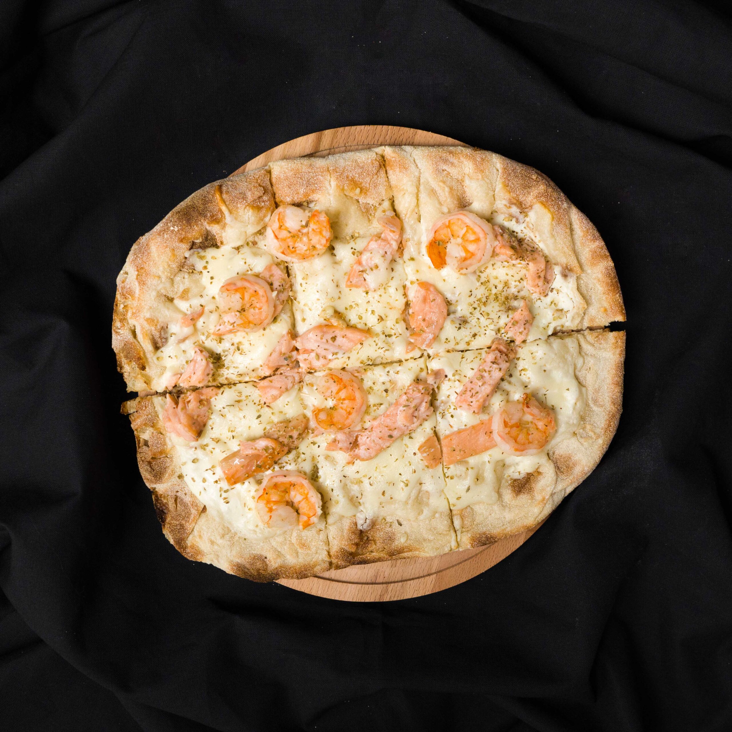 Римская пицца с морепродуктами