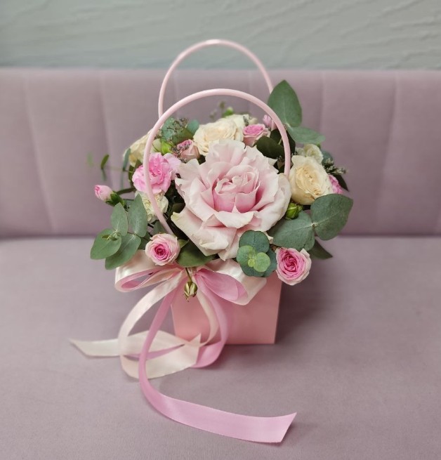 Коробка с розами