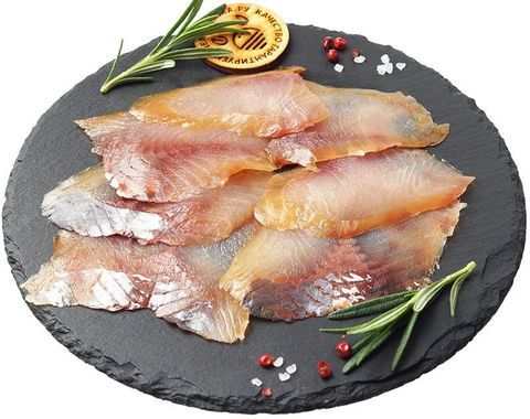 МУКСУН ФИЛЕ СЛАБОЙ СОЛИ НАРЕЗКА