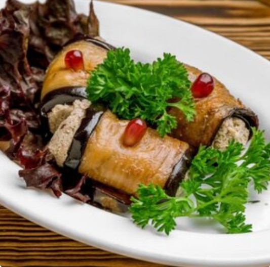 Рулетики из баклажанов