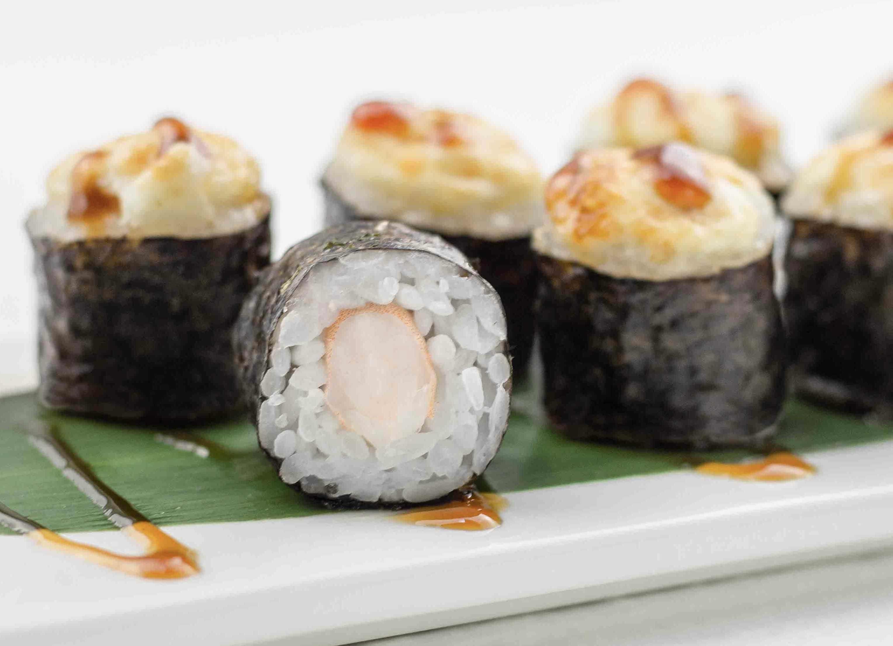 Запеченный маки с креветкой