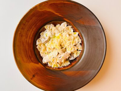 Паста с цыпленком и грибочками