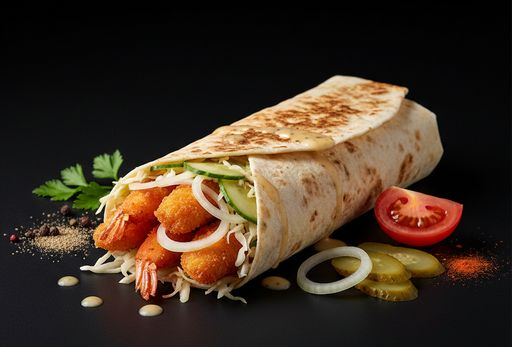 Шаурма с креветками