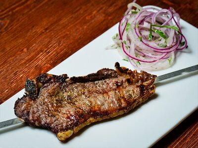 Шашлык из домашней свинины (корейка)