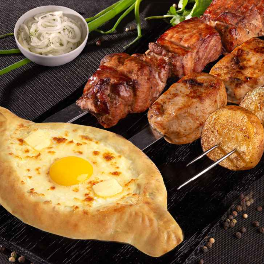 Мини сет с хачапури по-аджарски