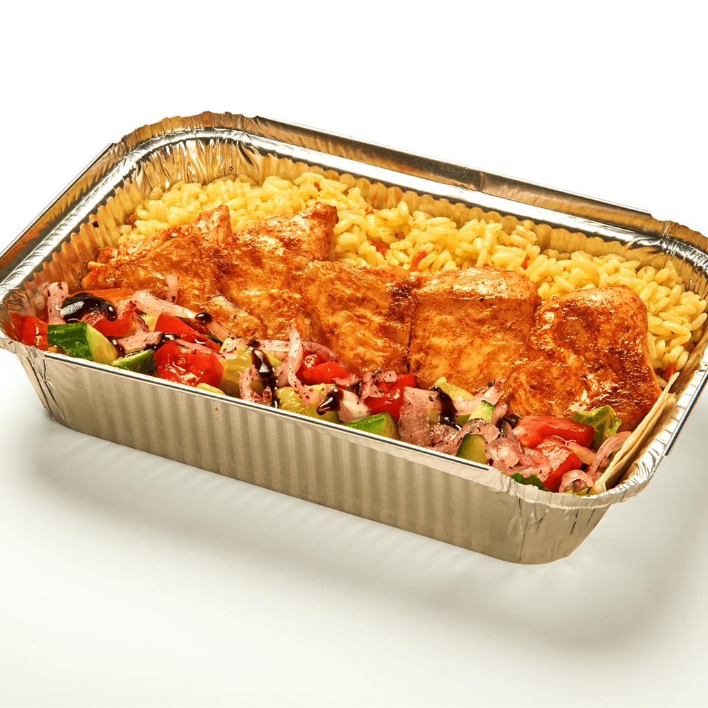 Куриный шашлык с гарниром
