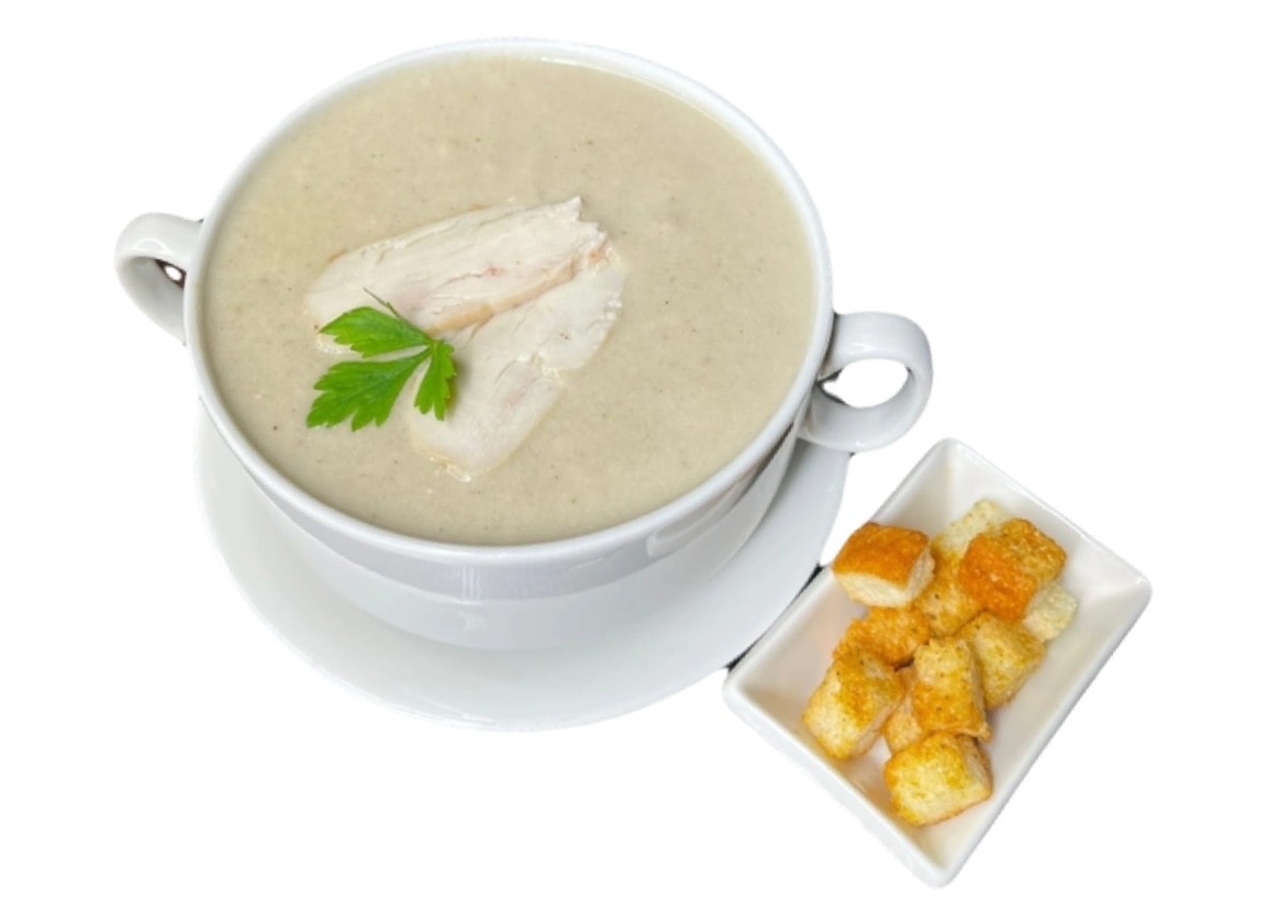 Крем-суп грибной с курицей