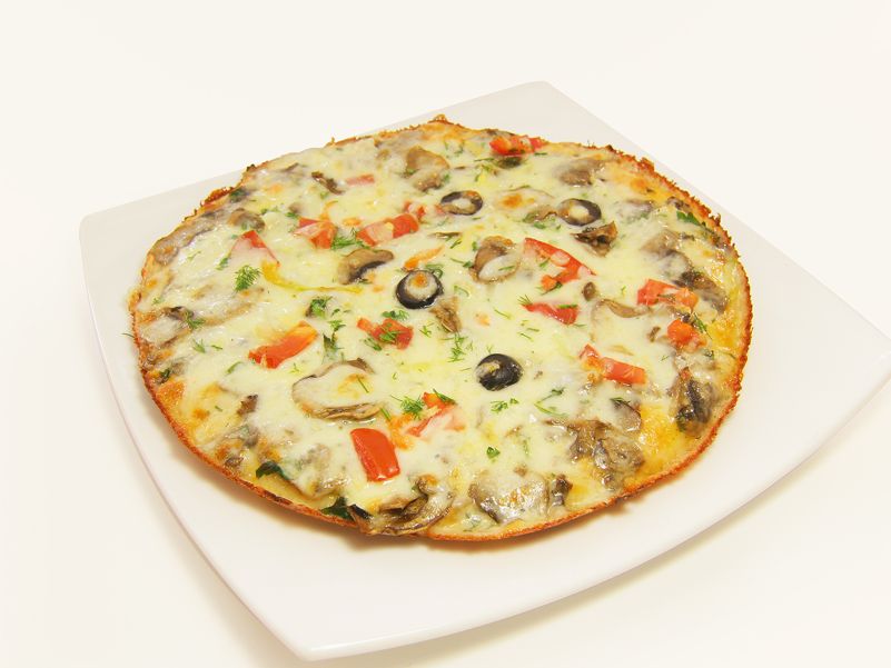 Пицца с мясом и грибами 23см