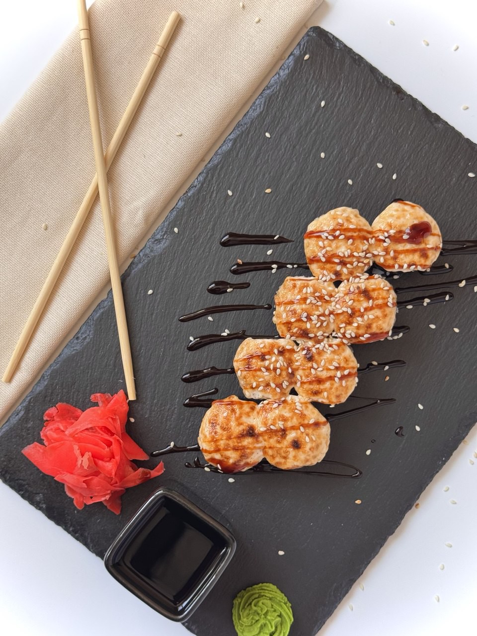 Запеченый с курицей и томаго