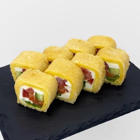 Горячая тортилья с лососем