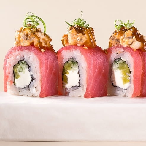 Ролл с тунцом и угрём (5шт)