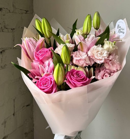 Сборный букет "Махровая нежность"