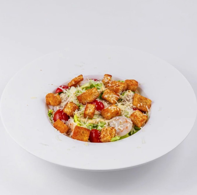 Салат «Цезарь» с креветкой