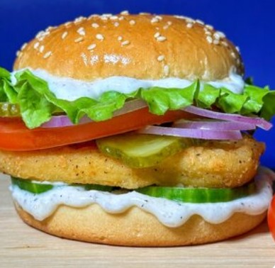 Домашний бургер с куриной котлетой