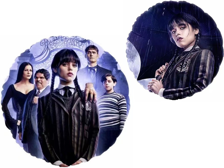 Шар (18''/46 см) Круг, Мрачная стори, Аддамсы