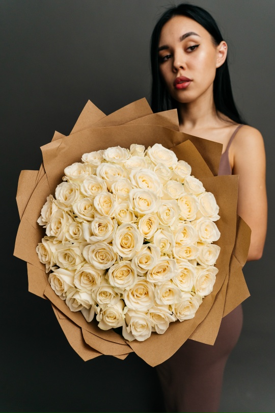 51 белая роза Россия