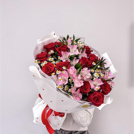 Объемный букет для мамы