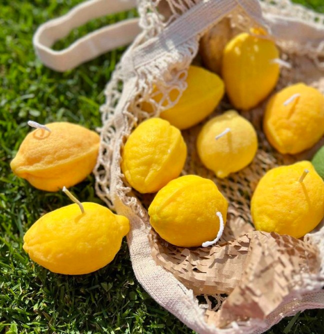 Свеча Лимоны