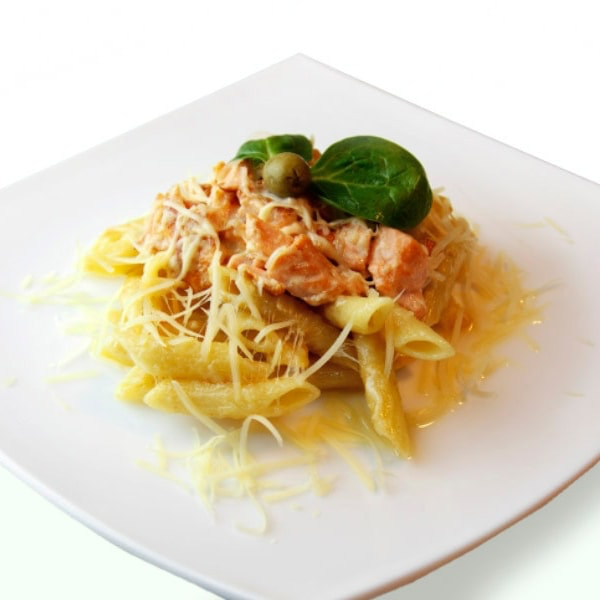 Паста с лососем