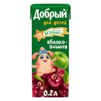 Сок добрый Яблоко вишня 0,2л