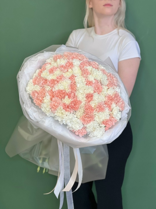 Монобукет из 101 диантуса