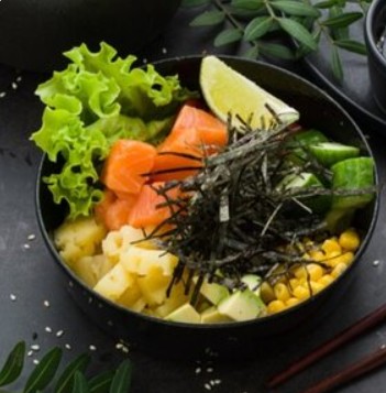 Поке с лососем