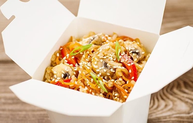 Рис wok с овощами