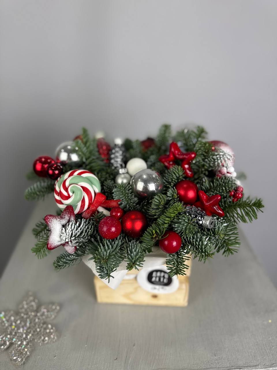 Компзиция в ящичке Карамелька