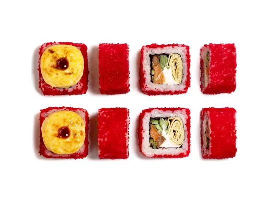 Запечённый ролл Бангкок с лососем