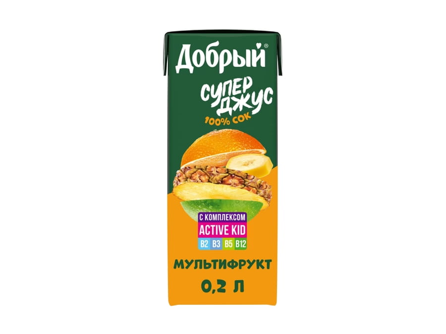 Сок мультифруктовый Active kid
