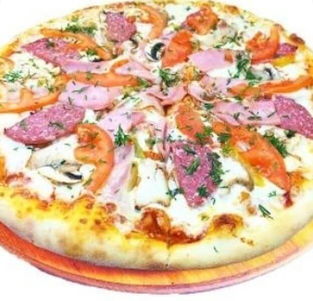 Пицца мясной пир